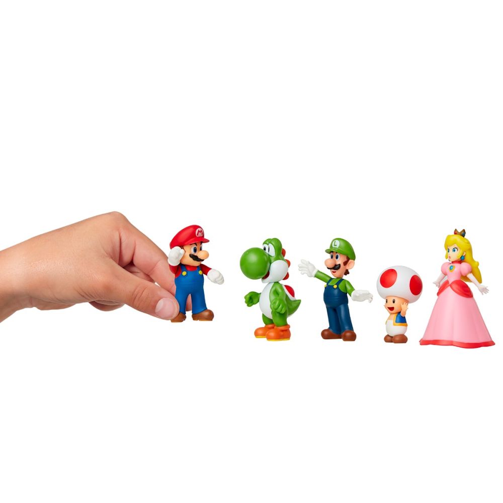 Set 5 figurine Mario Nintendo, Super Mario si Prietenii sai