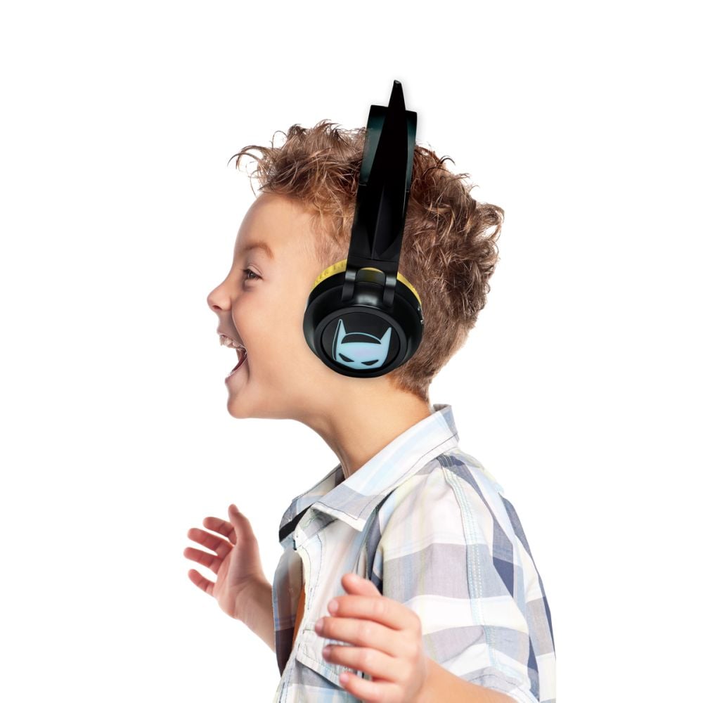 Casti audio pliabile cu fir si Bluetooth, Lexibook, Batman