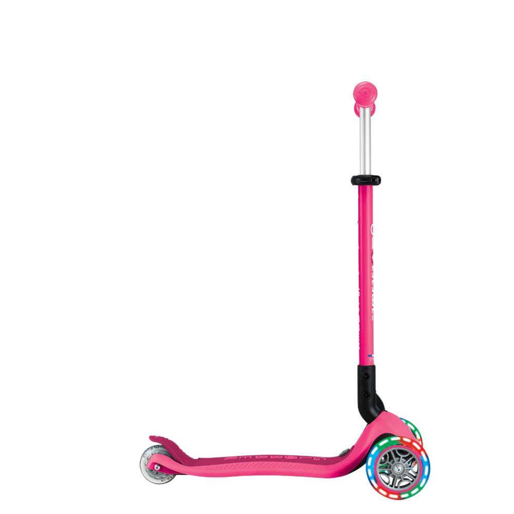Trotineta 3 in 1 cu scaun si roti luminoase, Globber, Go Up Active, Roz