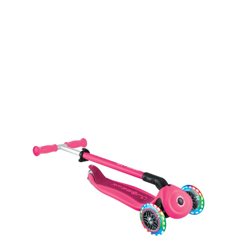 Trotineta 3 in 1 cu scaun si roti luminoase, Globber, Go Up Active, Roz