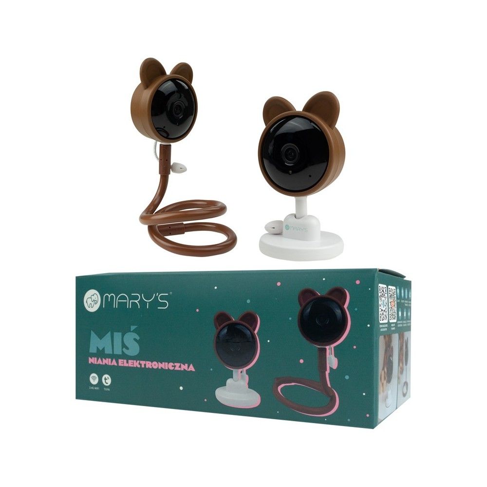 Camera video pentru bebelusi, Marys, Brown Bear, Tuya Wifi, Maro