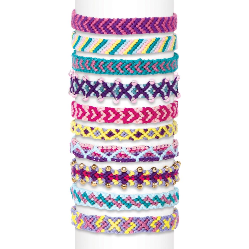 Set de creat 20 de bratari, Make It Real, Friendship Bracelet Maker, 100 piese