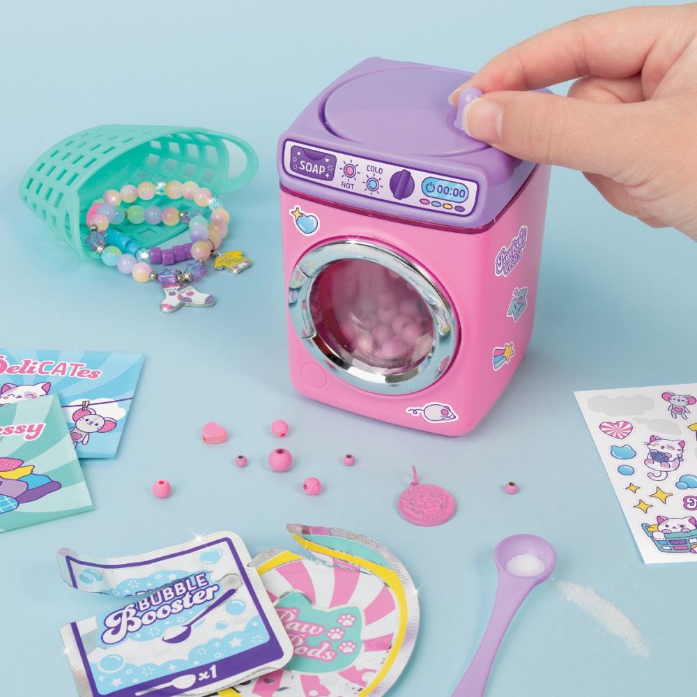 Set de creat bratari, Make It Real, Purr-fect Wash Bead, 141 piese