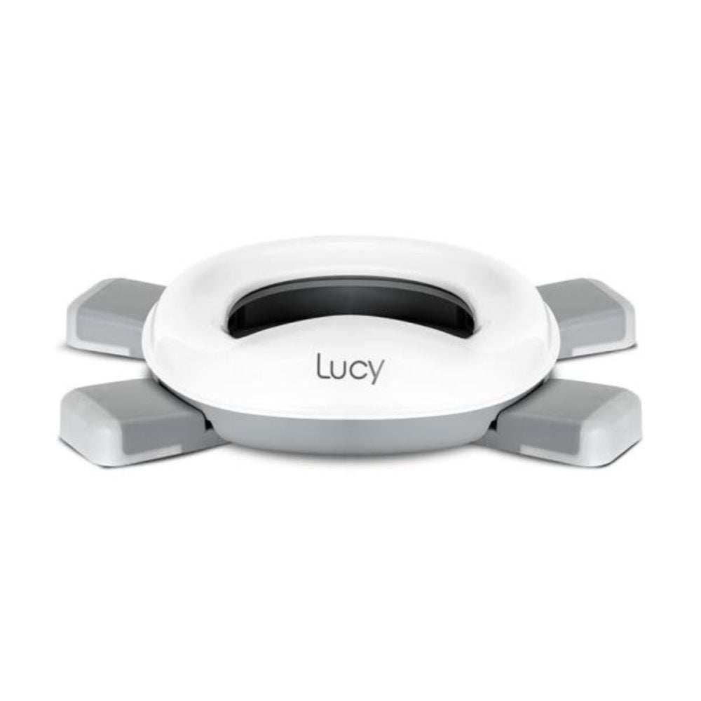 Olita pliabila de voiaj 2 in 1, Lorelli Lucy, cu functie reductor WC, geanta de transport si 20 saci de unica folosinta, Grey