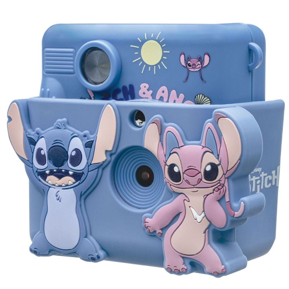 Camera foto instant cu husa din silicon, Lexibook, Starcam, Disney Stitch