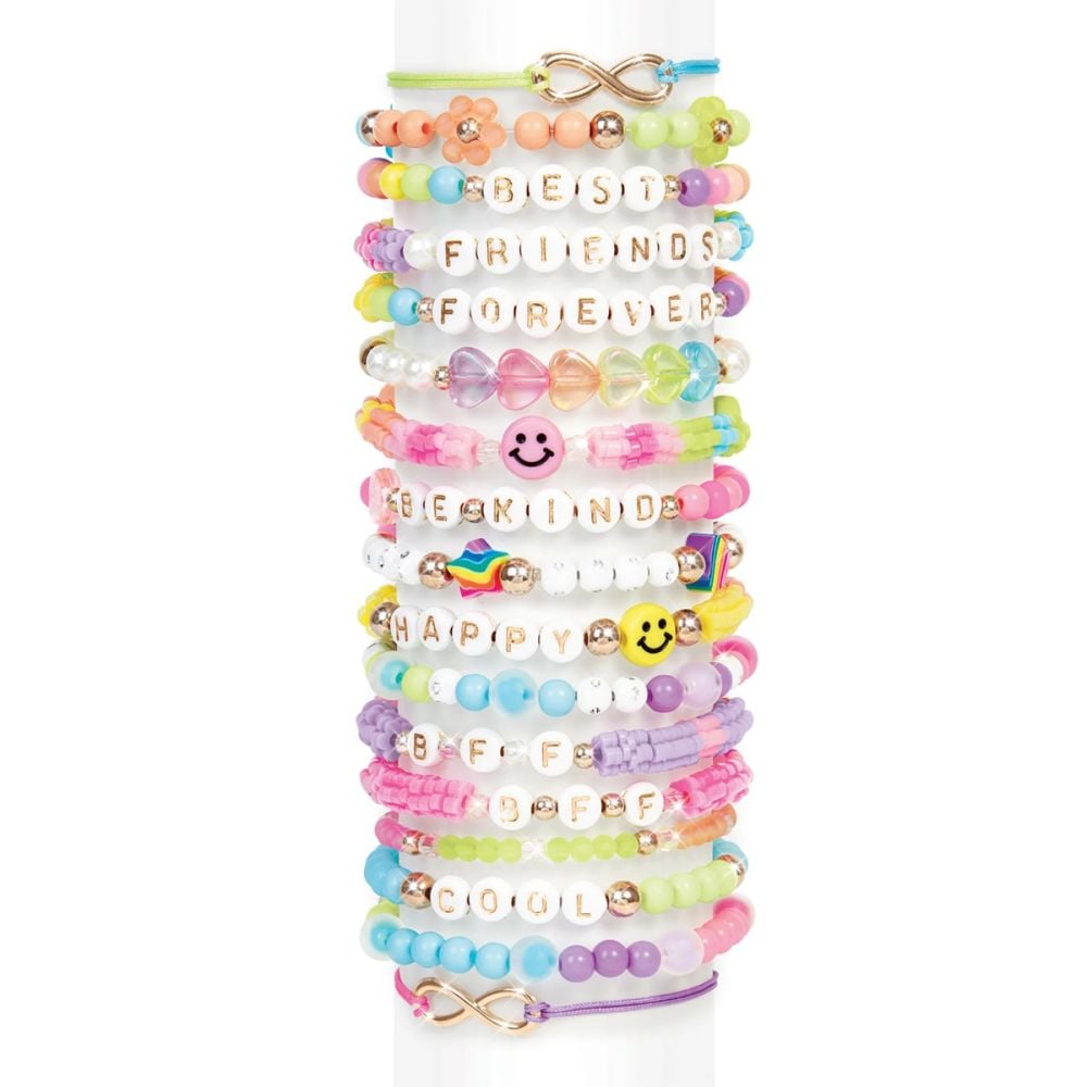 Set de creat bratari cu pandative, Make It Real, Beads 2-Go, 1380 piese