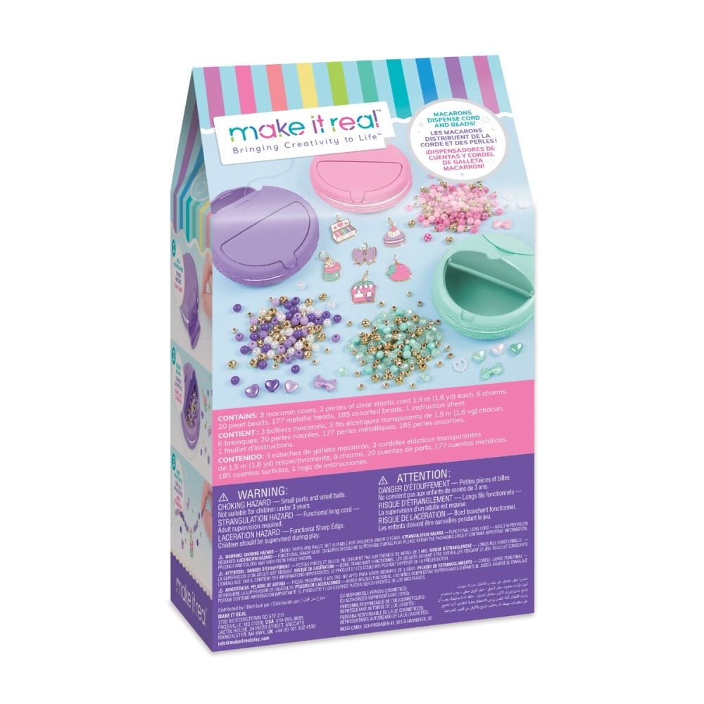 Set de creat bratari, Make It Real, Macarons, 395 piese