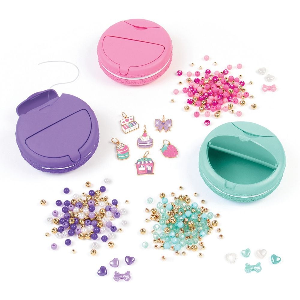 Set de creat bratari, Make It Real, Macarons, 395 piese