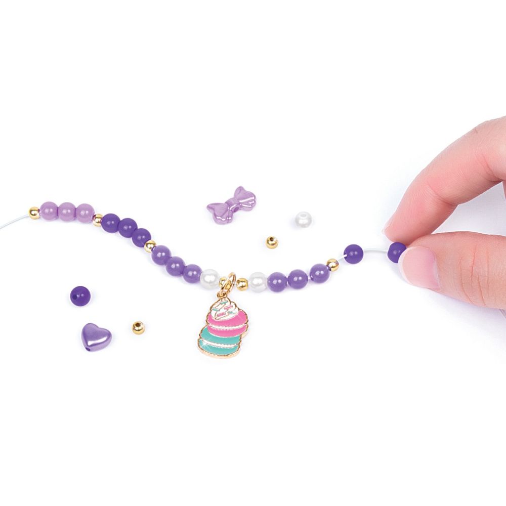 Set de creat bratari, Make It Real, Macarons, 395 piese