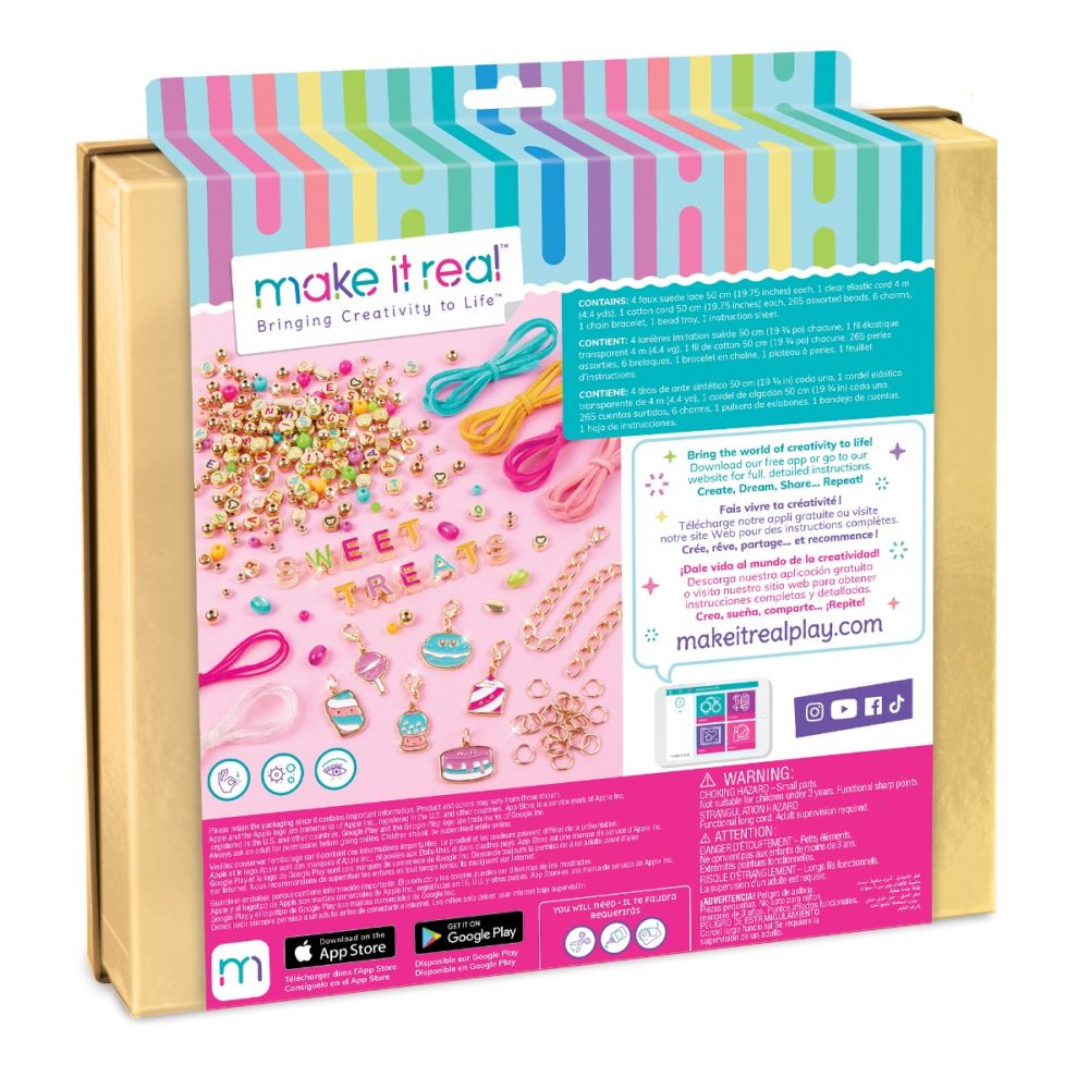 Set de creat 7 bratari, Make It Real, Sweet Treats