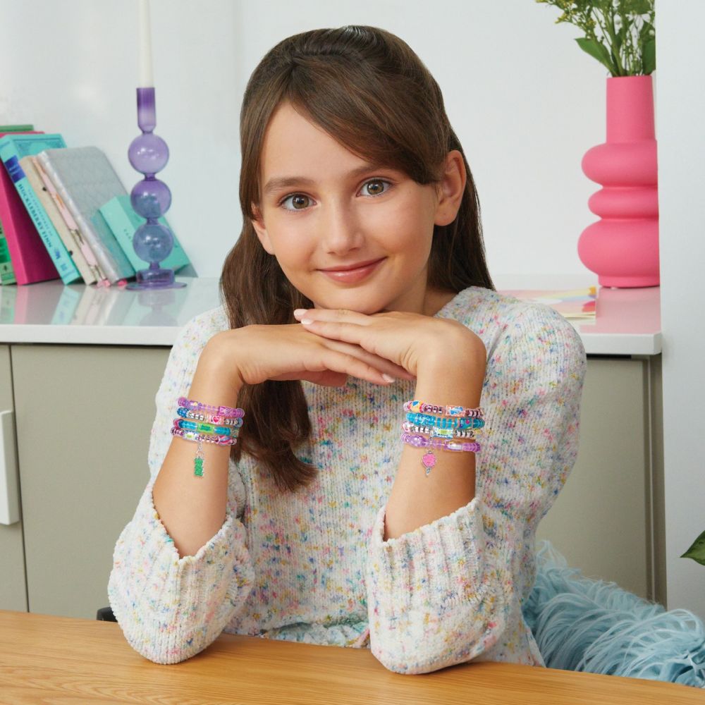 Set de creare 20 bratari, Make It Real, Candy Shop Bracelet, 256 piese