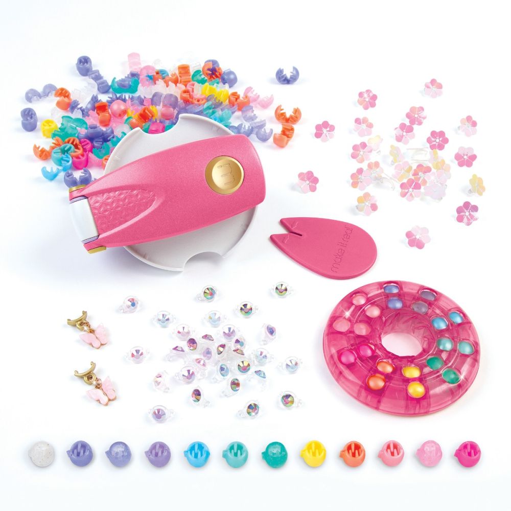 Set aplicator si accesorii pentru par, Make It Real, Snap N Glam, Hair Styling, 167 piese