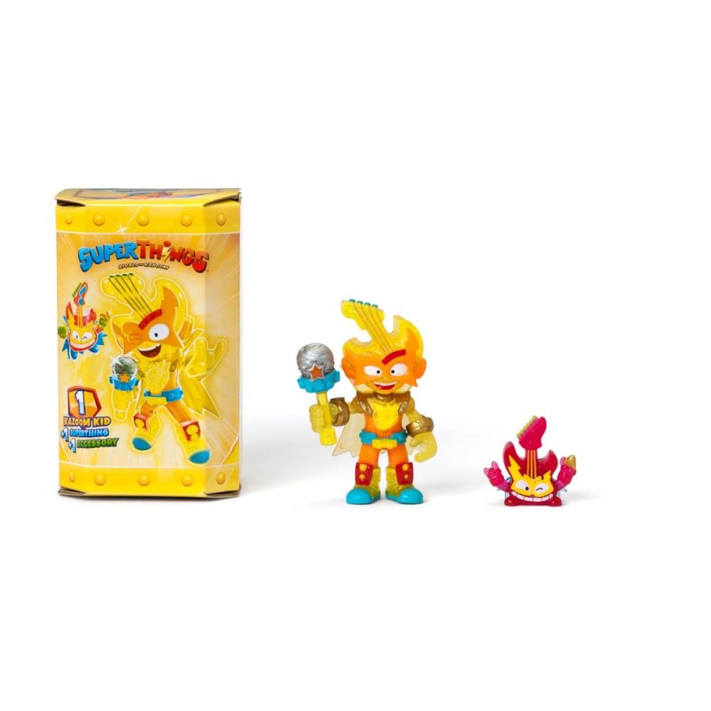 Set 2 figurine si accesoriu, SuperThings, Guardians Of Kazoom Kid