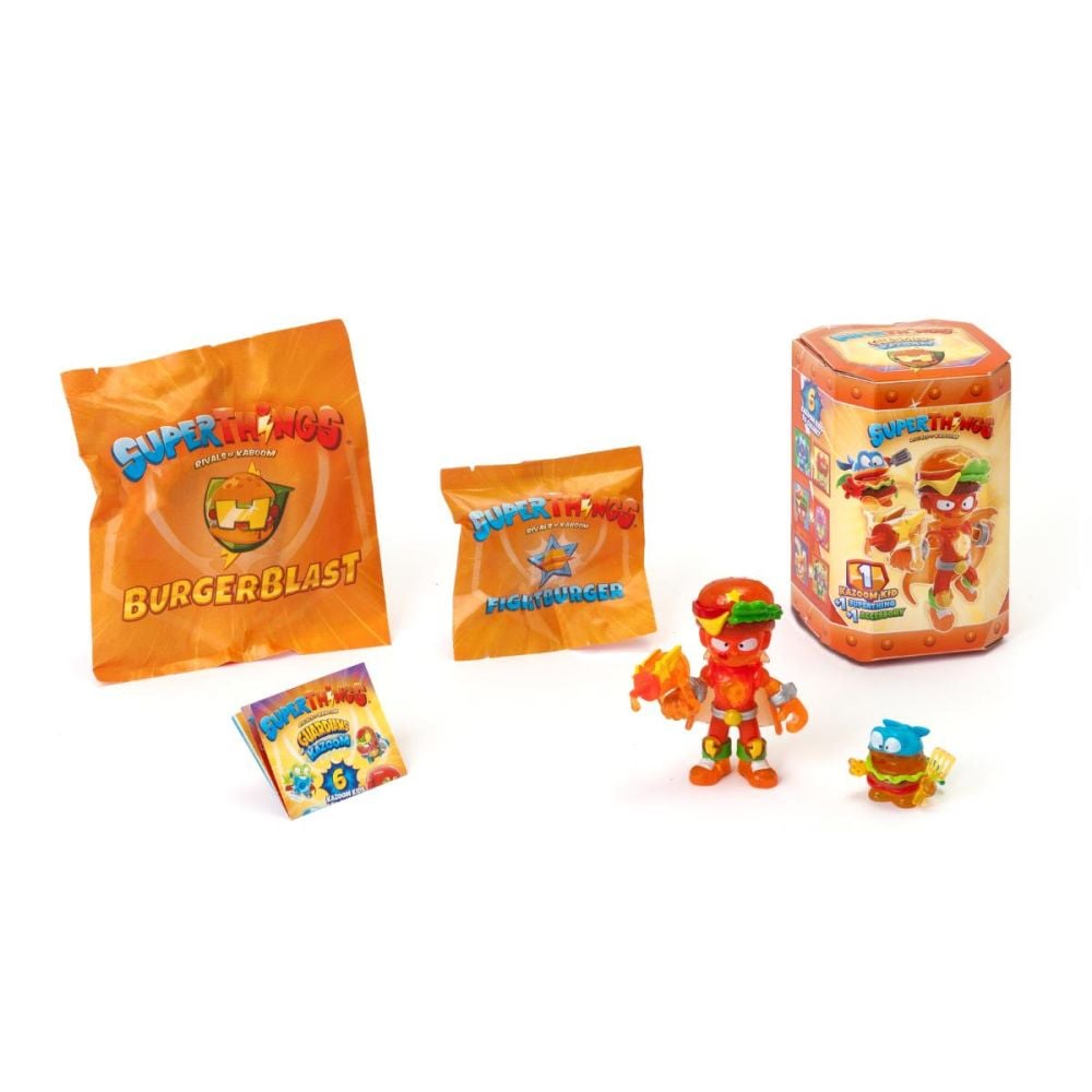 Set 2 figurine si accesoriu, SuperThings, Guardians Of Kazoom Kid