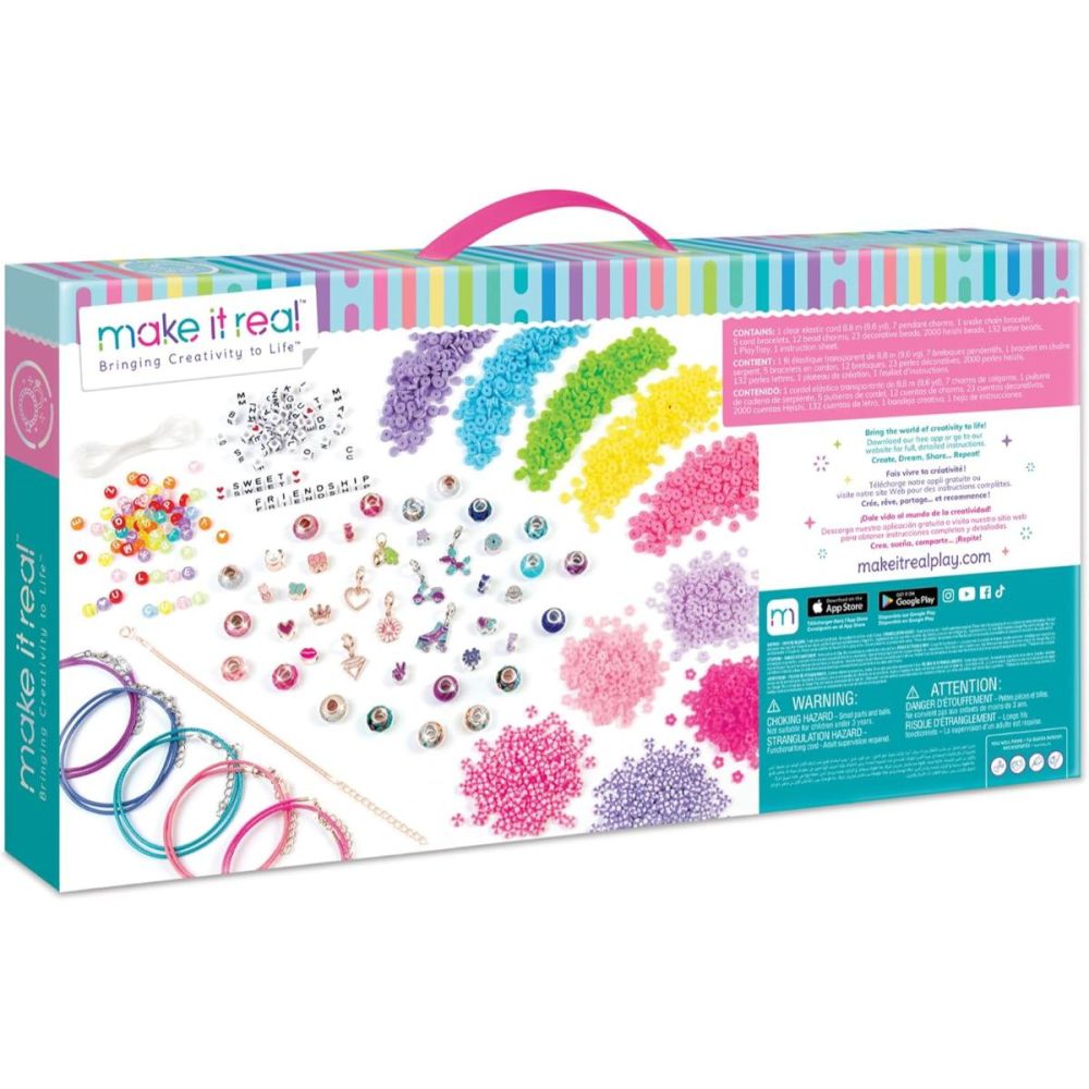 Set de creat bratari, Make It Real, Best Day Ever, Deluxe Jewelry Studio, 2183 piese