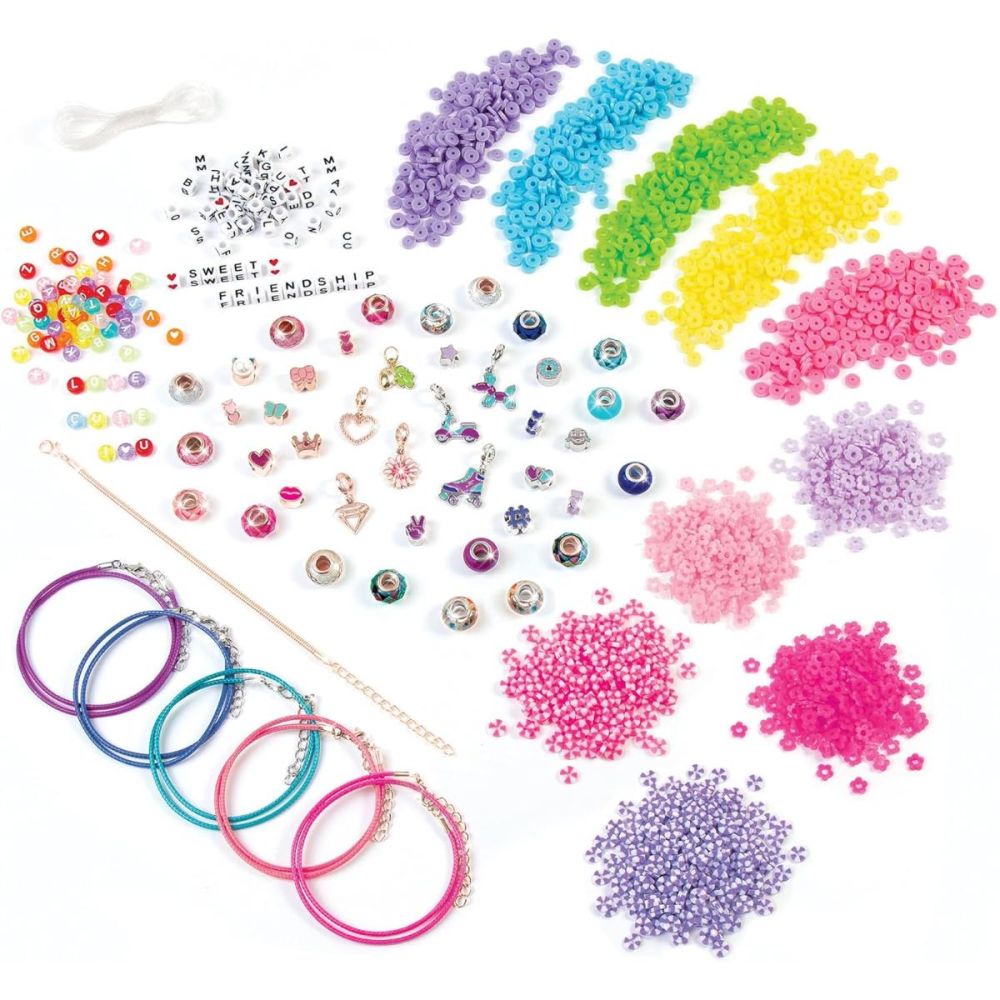 Set de creat bratari, Make It Real, Best Day Ever, Deluxe Jewelry Studio, 2183 piese