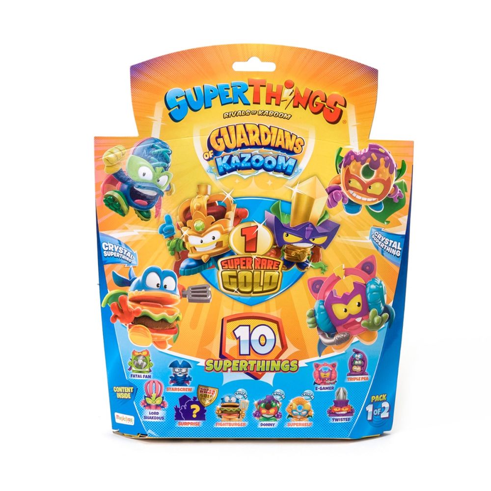 Set 10 figurine, SuperThings, Guardians of Kazoom, Super Rare Gold