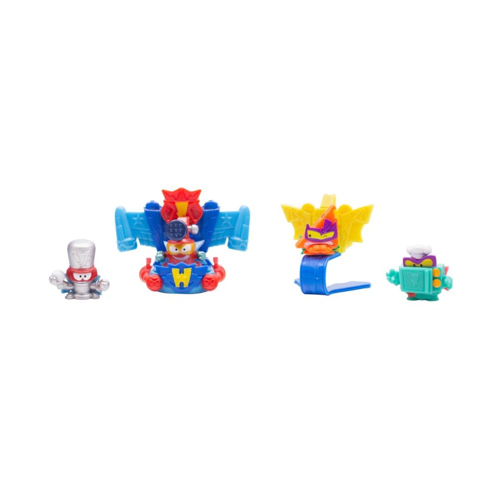 Set 4 figurine si 2 vehicule, SuperThings, Rescue Force