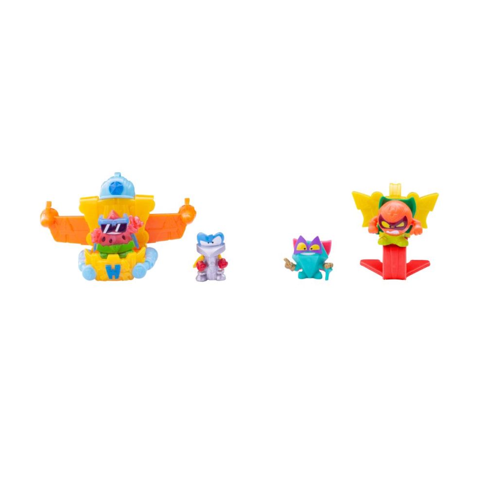 Set 4 figurine si 2 vehicule, SuperThings, Rescue Force