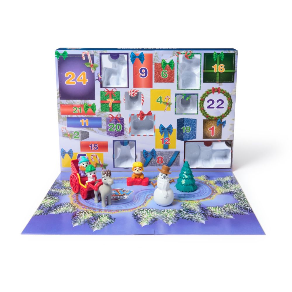 Calendar Advent, Paw Patrol, 24 figurine si accesorii surpriza