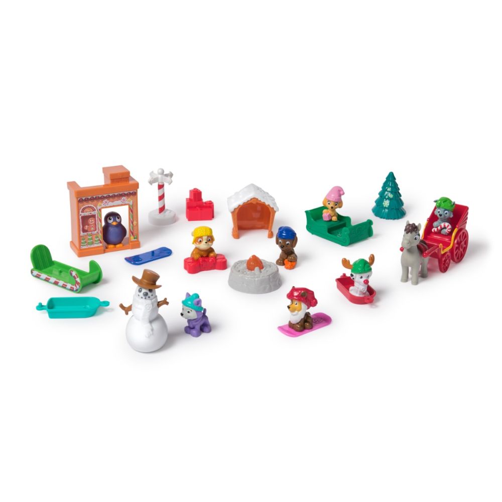 Calendar Advent, Paw Patrol, 24 figurine si accesorii surpriza