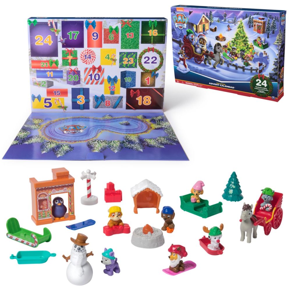 Calendar Advent, Paw Patrol, 24 figurine si accesorii surpriza