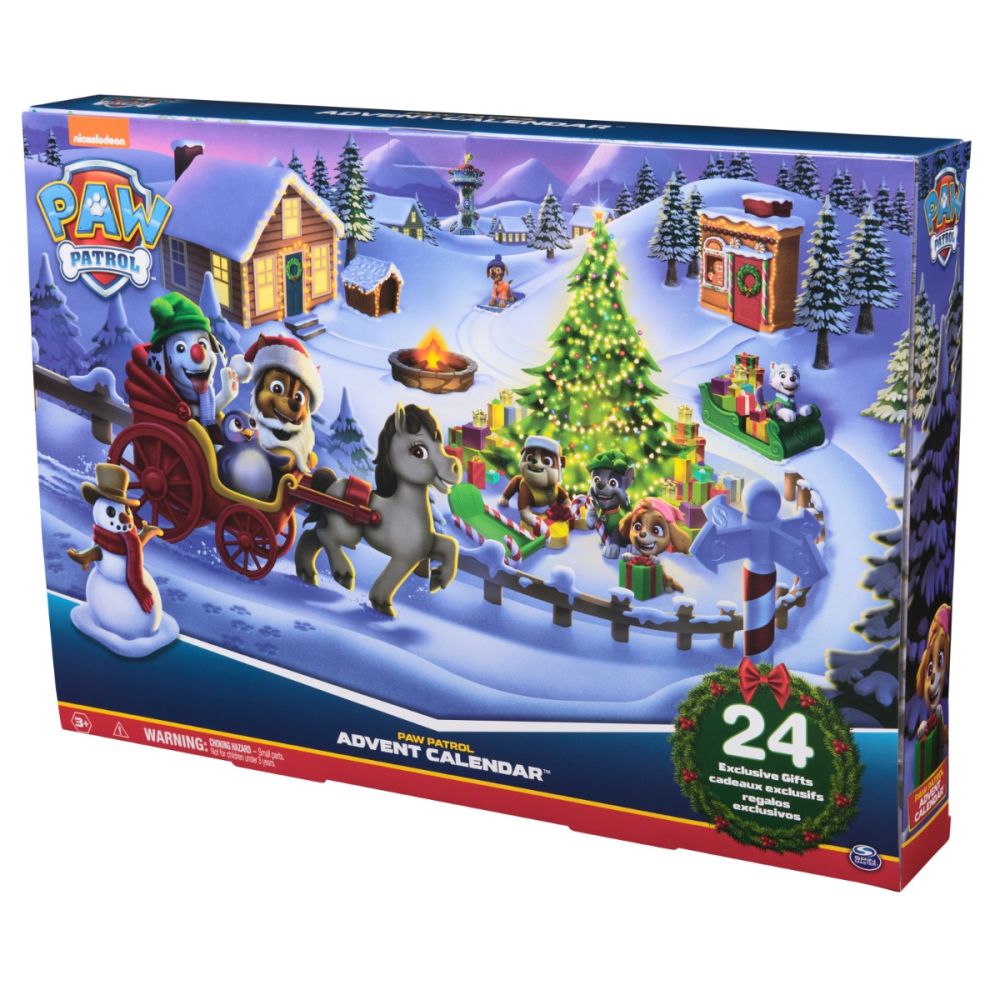 Calendar Advent, Paw Patrol, 24 figurine si accesorii surpriza