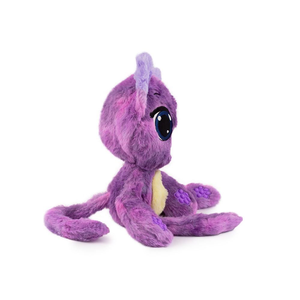 Jucarie mini de plus parfumata, Bubble Pops, S1, Grape Glee Kitty, 23 cm