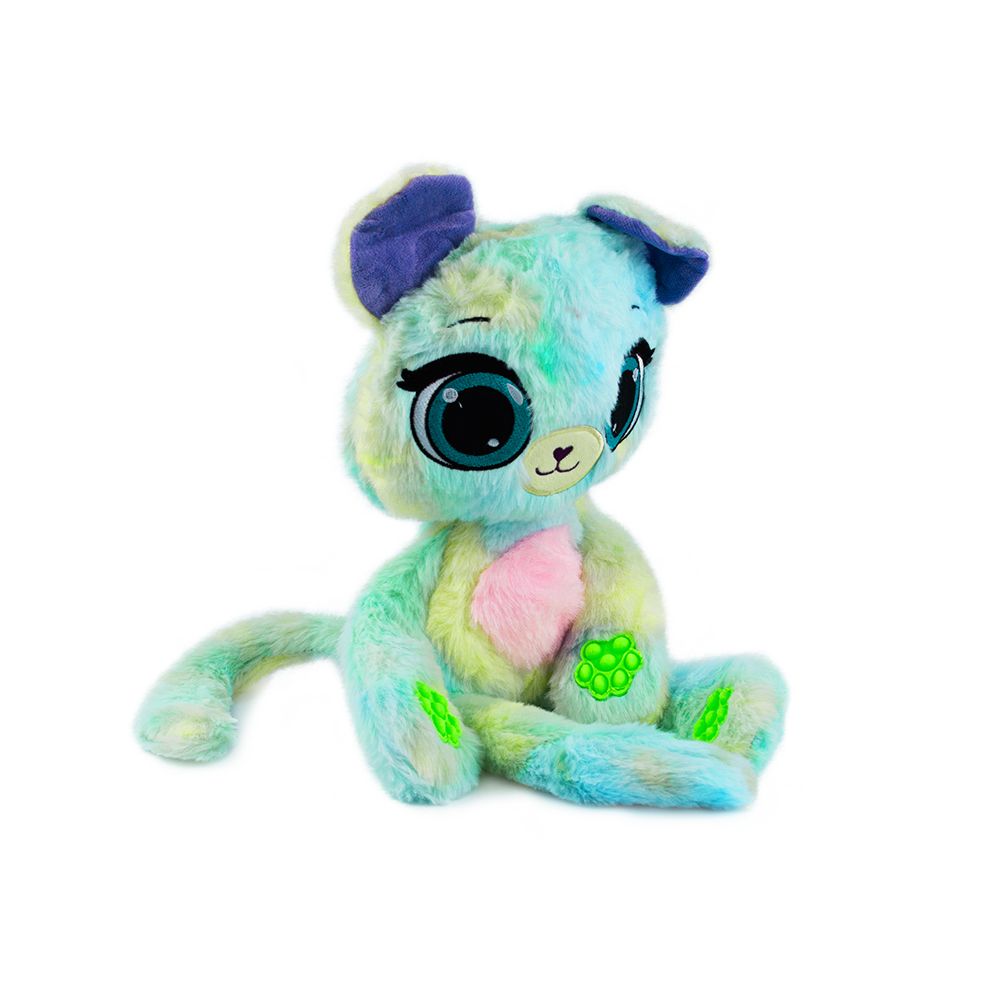 Jucarie mini de plus parfumata, Bubble Pops, S1, Lemony Zest Mouse, 23 cm