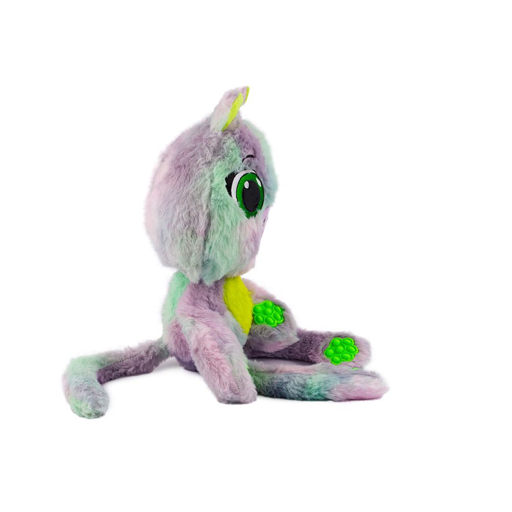 Jucarie mini de plus parfumata, Bubble Pops, S1, Spearmint Splash Capibara, 23 cm