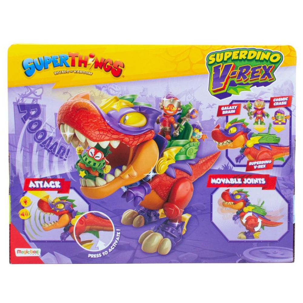 Figurina Superdino V-Rex, Superthings, si figurine Kazoom