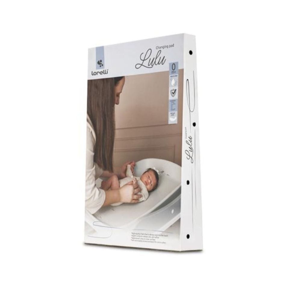 Saltea de infasat din spuma poliuretanica moale, Lorelli Lulu, suprafata gradata, antialunecare, impermeabila, 43 x 10 x 68 cm, Beige