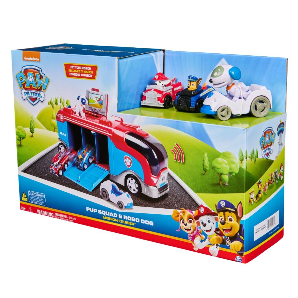 Set de joaca autocar cu figurine, Paw Patrol, Mission Cruiser, 6070313