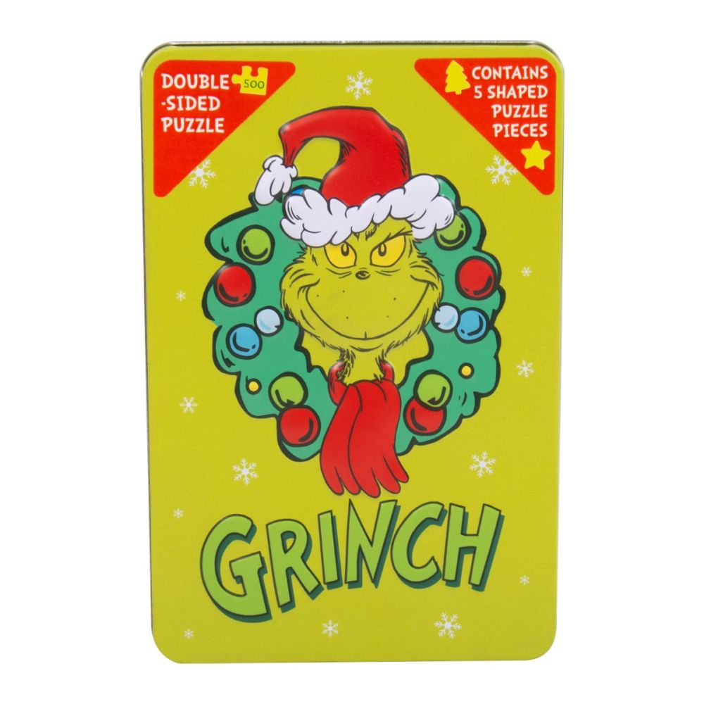 Puzzle cu 2 fete, Grinch, 500 piese