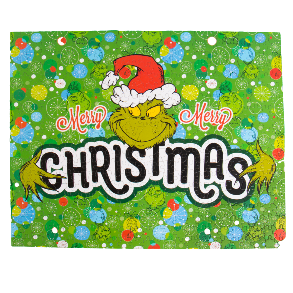 Puzzle cu 2 fete, Grinch, 500 piese