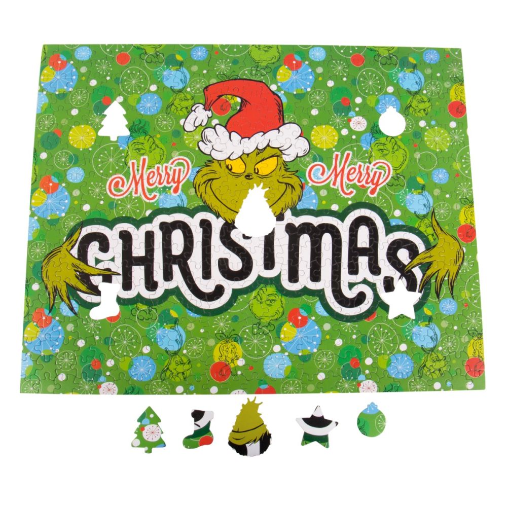 Puzzle cu 2 fete, Grinch, 500 piese