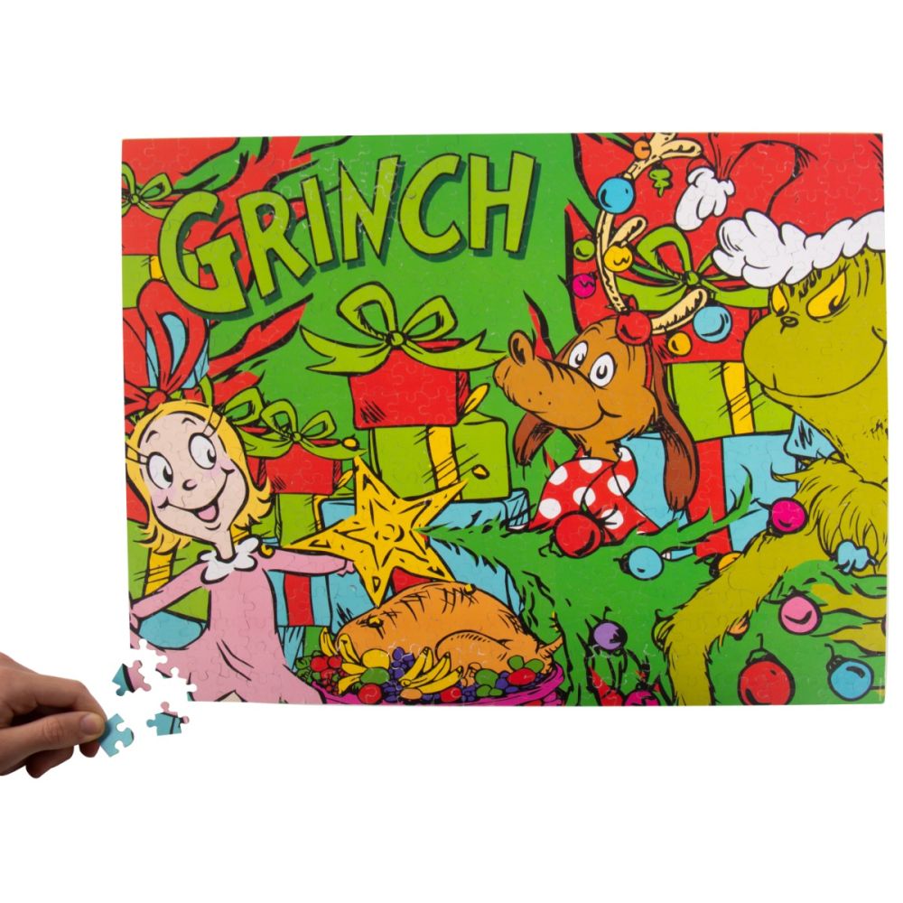 Puzzle cu 2 fete, Grinch, 500 piese