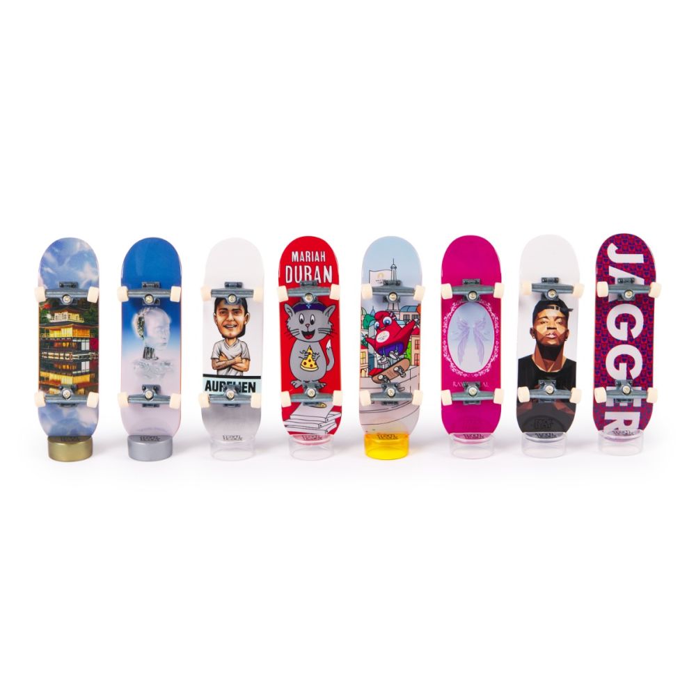 Set 8 mini skateboarduri, Tech Deck, Competition Legends, 20147679