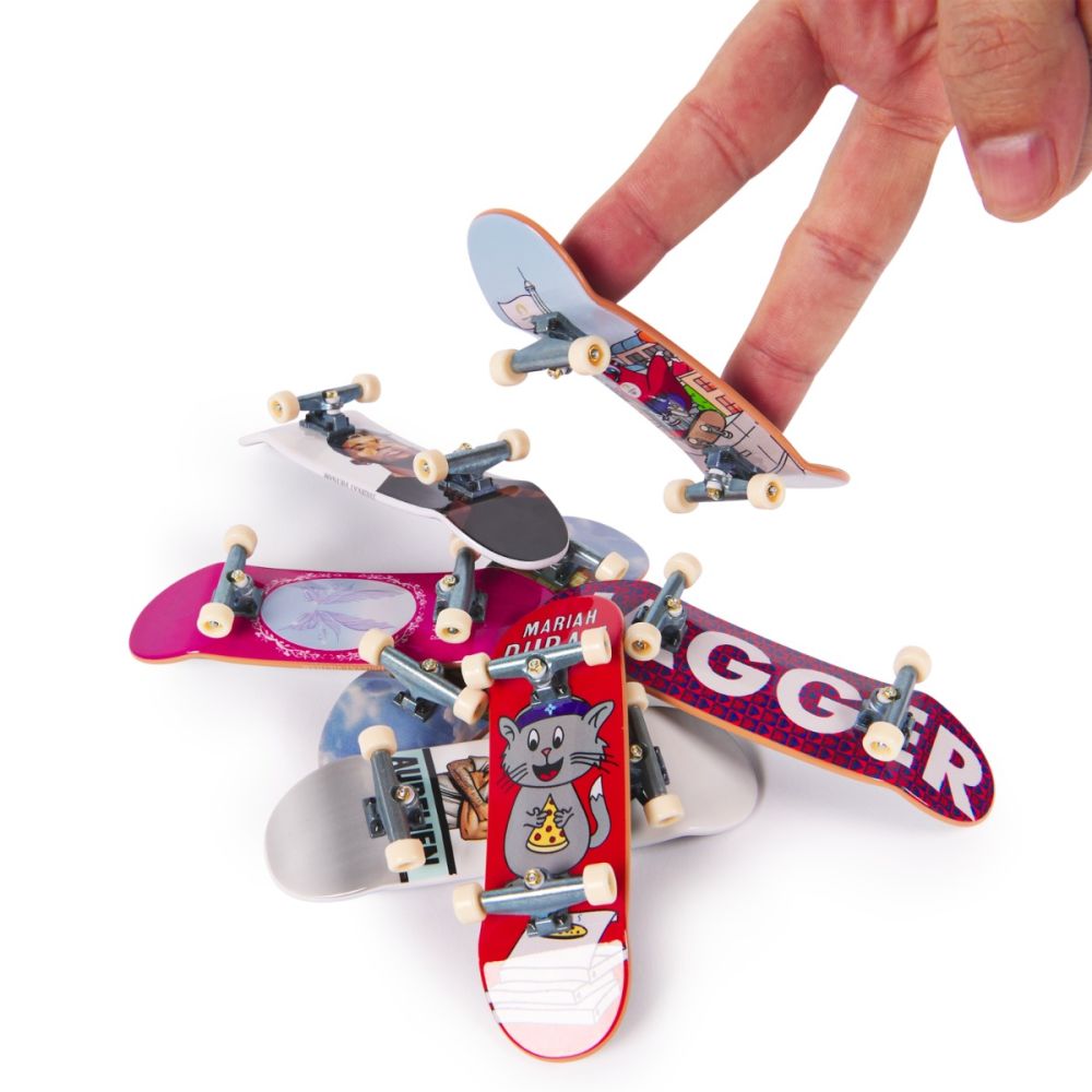 Set 8 mini skateboarduri, Tech Deck, Competition Legends, 20147679