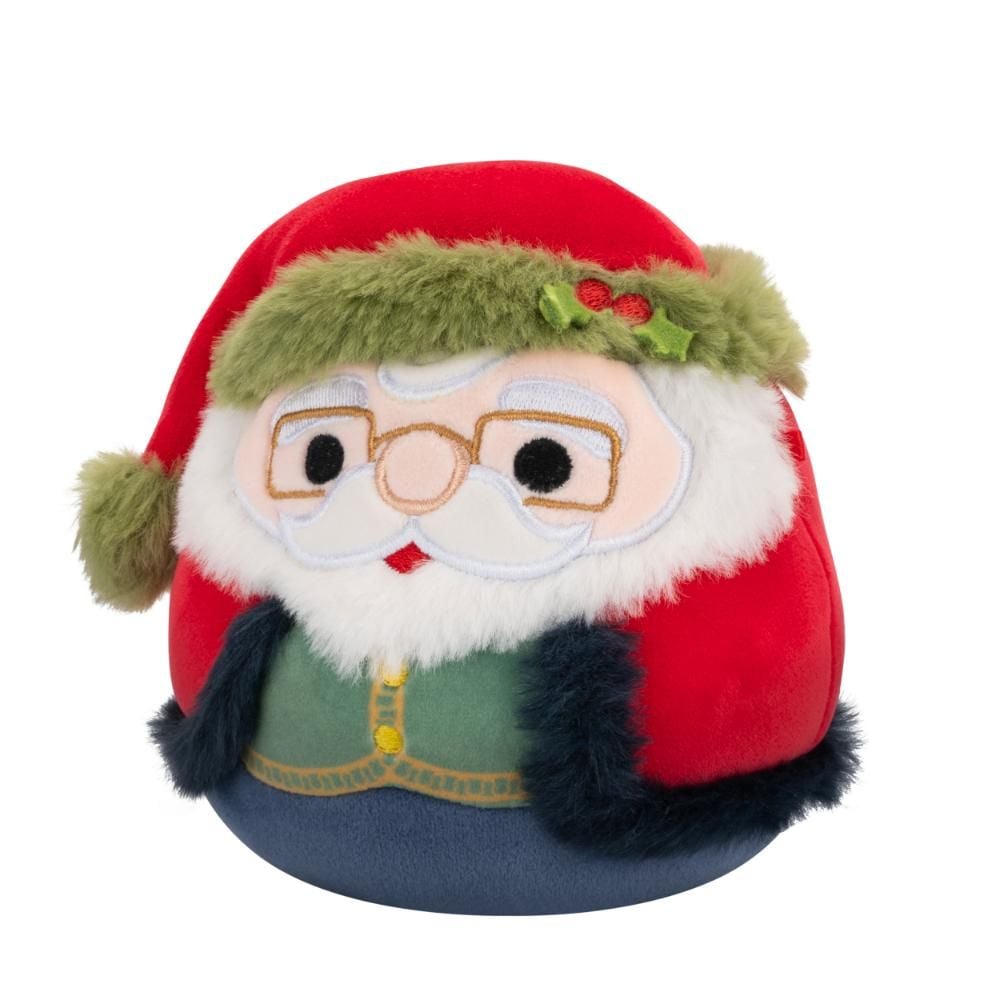 Jucarie de plus, Squishmallows Xmas, Mos Craciun Nick, 19 cm