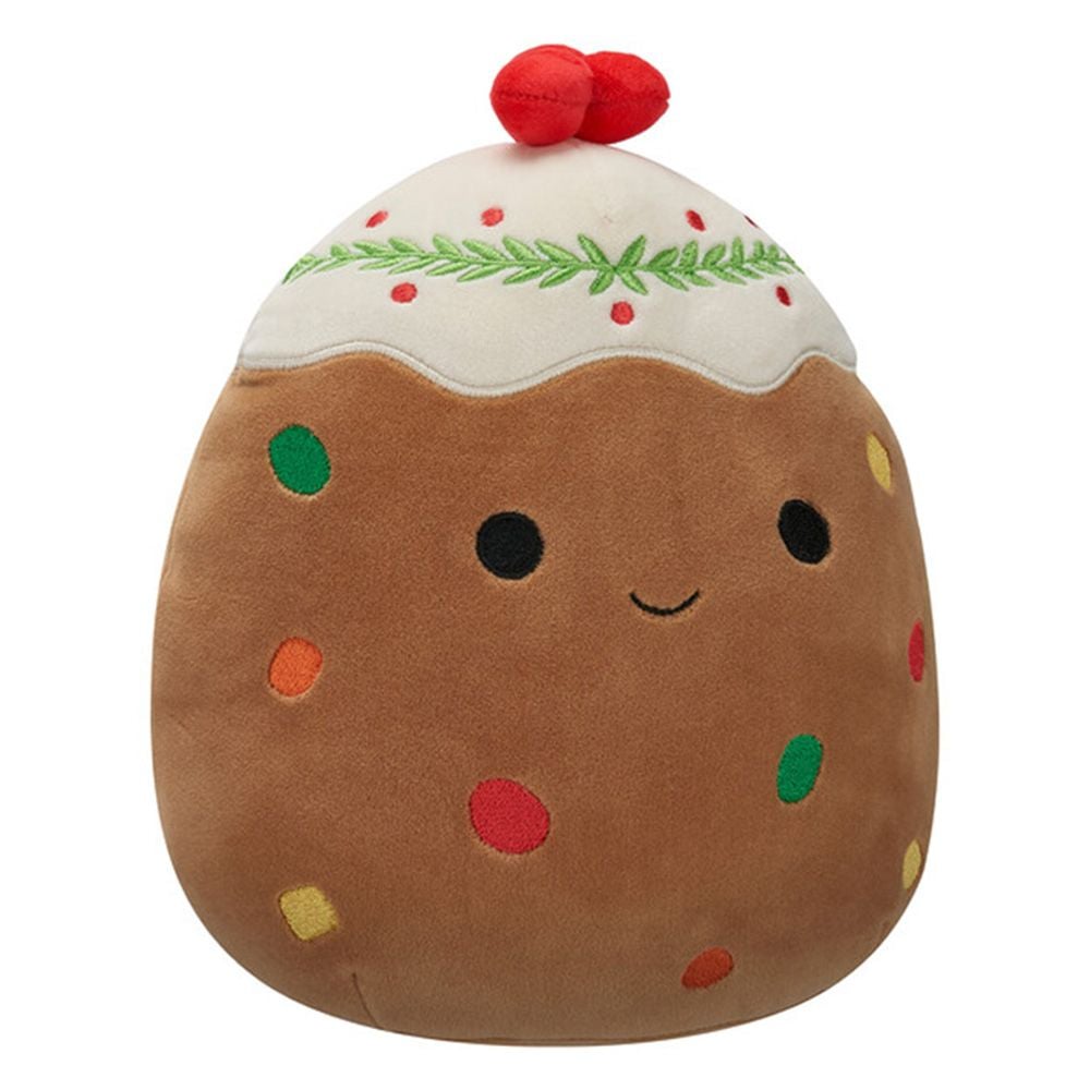 Jucarie de plus, Squishmallows Xmas, Prajitura cu fructe Maldon, 19 cm