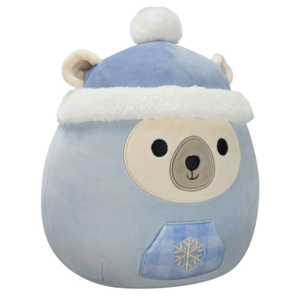 Jucarie de plus, Squishmallows Xmas, Ursul Polar Brooke, 19 cm