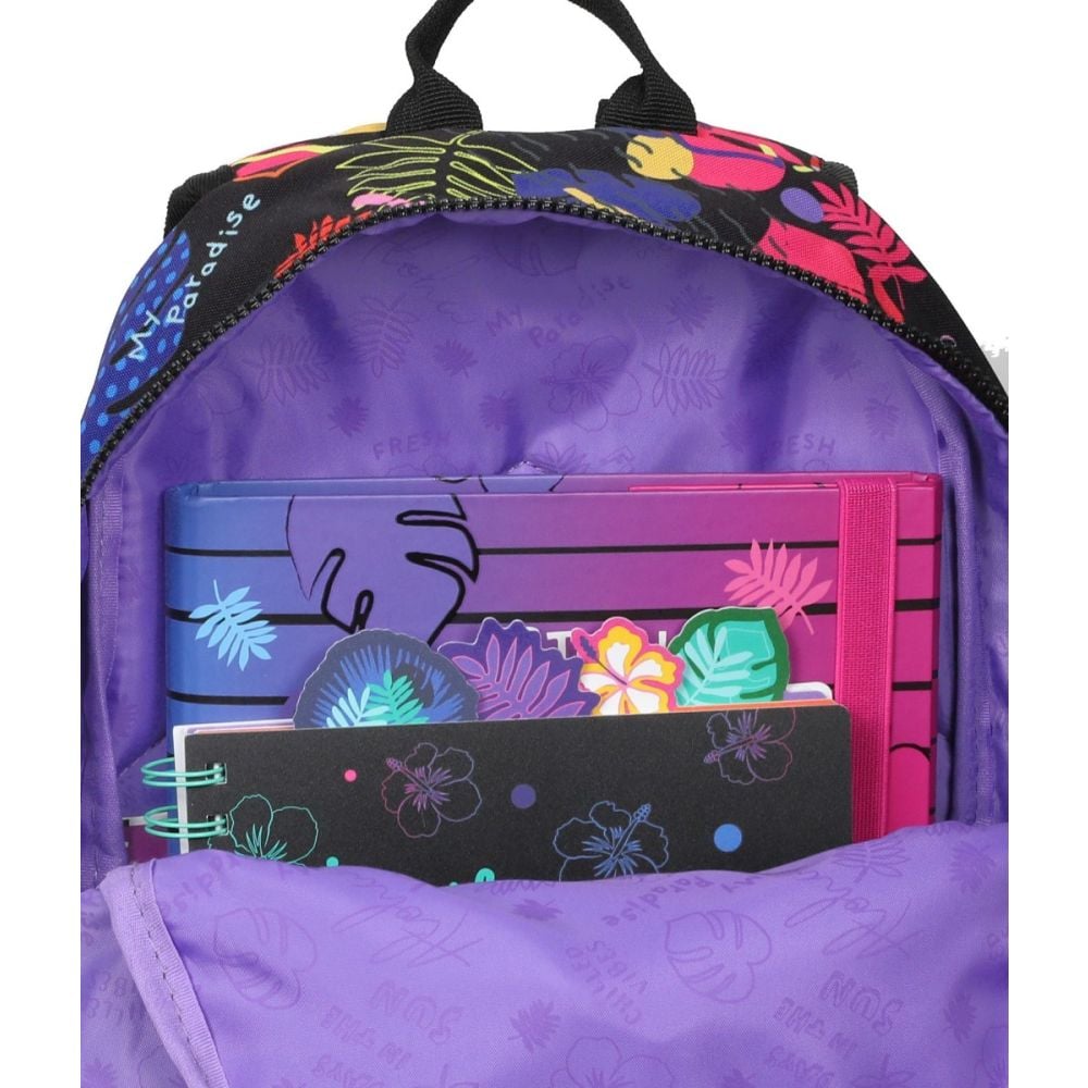 Ghiozdan cu 2 compartimente, Coolpack, Disney Stitch si Toby, Negru
