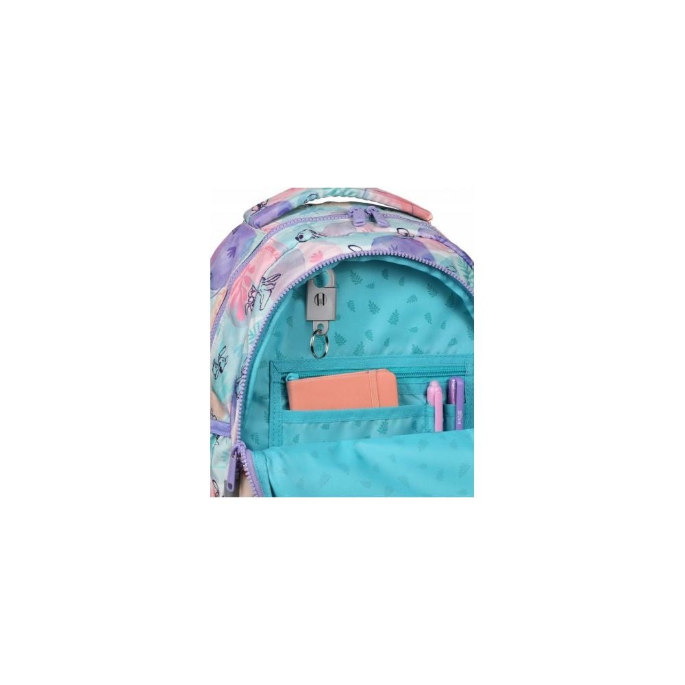 Ghiozdan cu 3 compartimente, Coolpack, Disney Stitch, Pastel