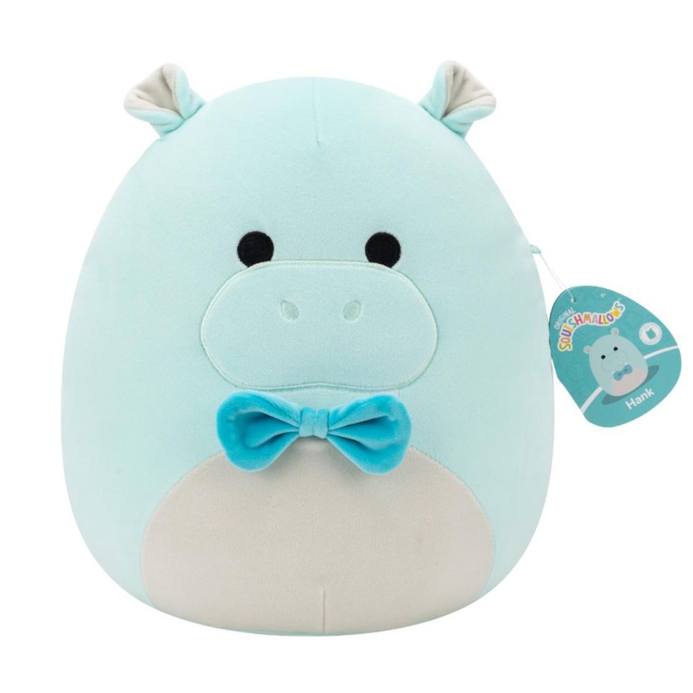 Jucarie de plus, Squishmallows, Hipopotamul Hank, 19 cm
