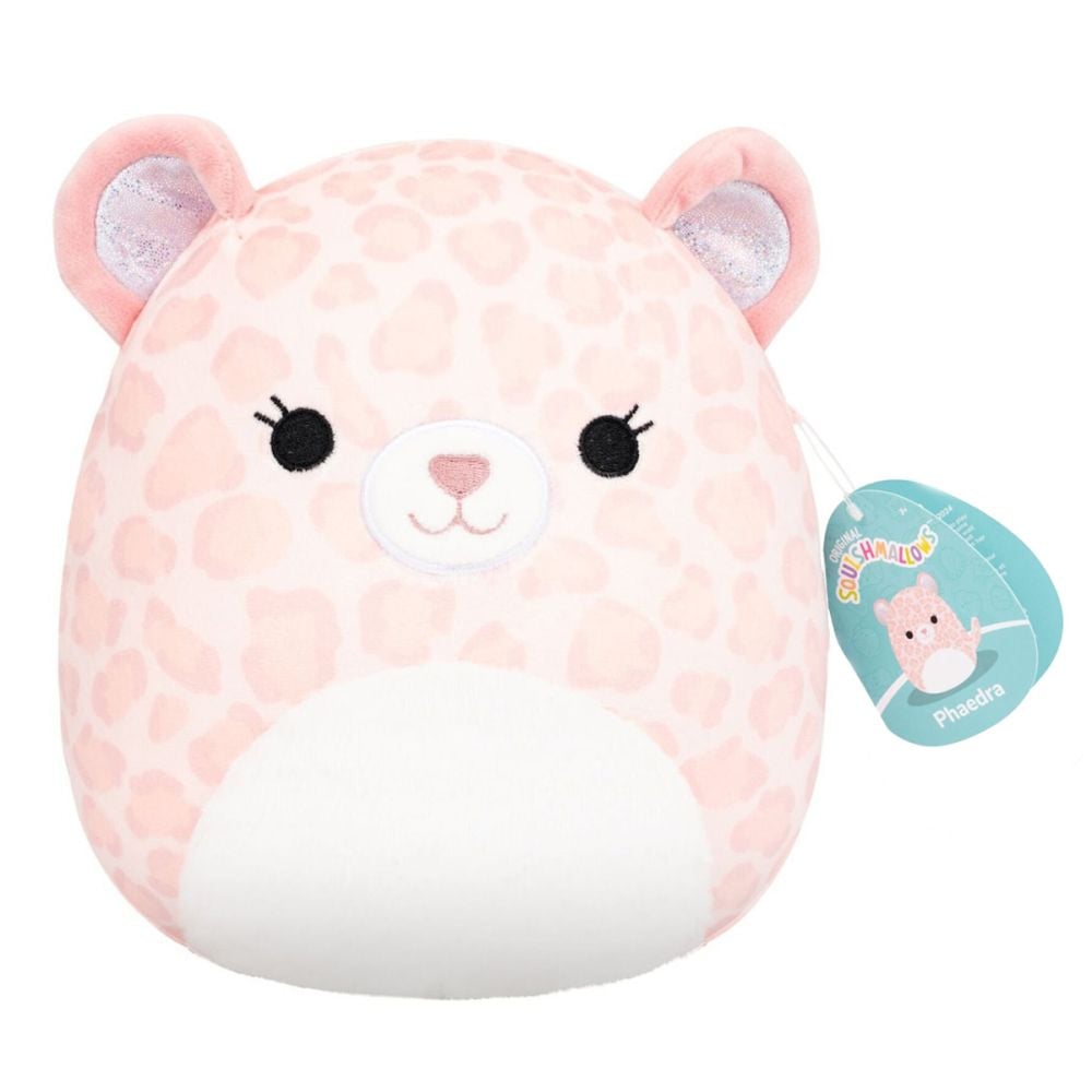Jucarie de plus, Squishmallows, Phaedra The Pink Leopard, 19 cm