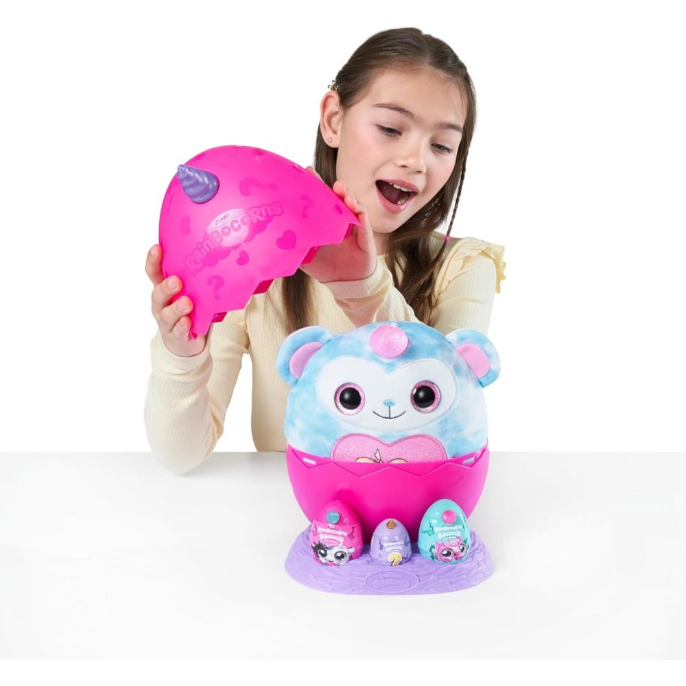 Jucarie de plus surpriza, Rainbocorns, Eggzania Mini Mania