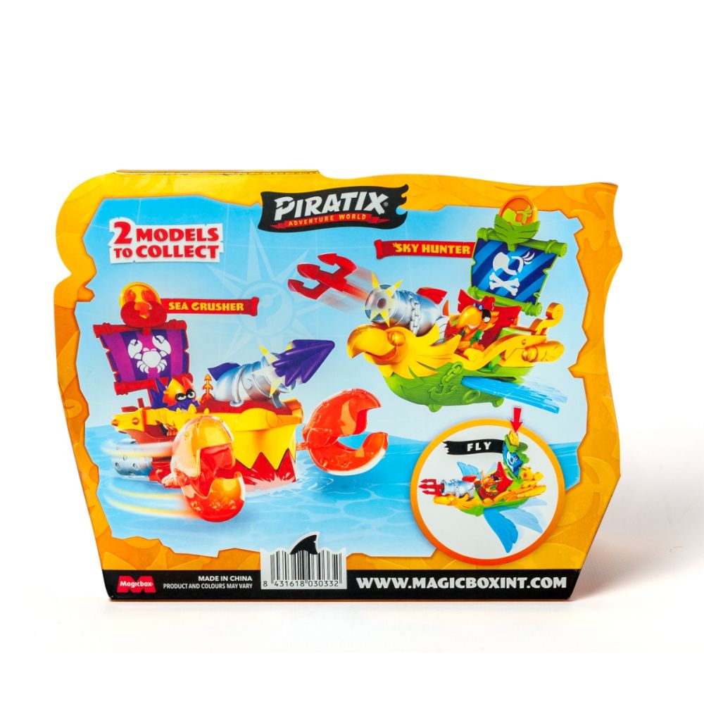 Set de joaca cu figurina Captain Wings, Piratix, Nava Sky Hunter