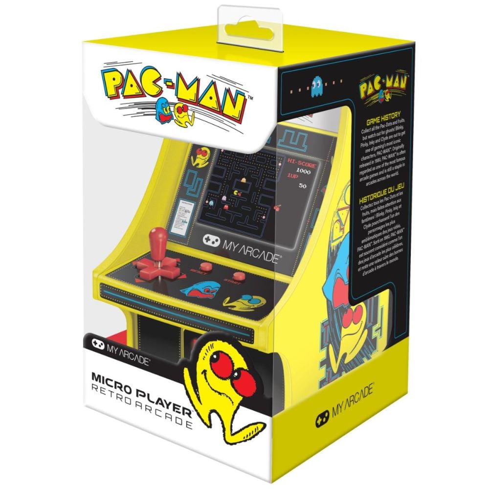 パックマン　マイクロアーケード　 micro ARCADE Mini consola retro, My Arcade, Micro Player, Pac-Man | Noriel