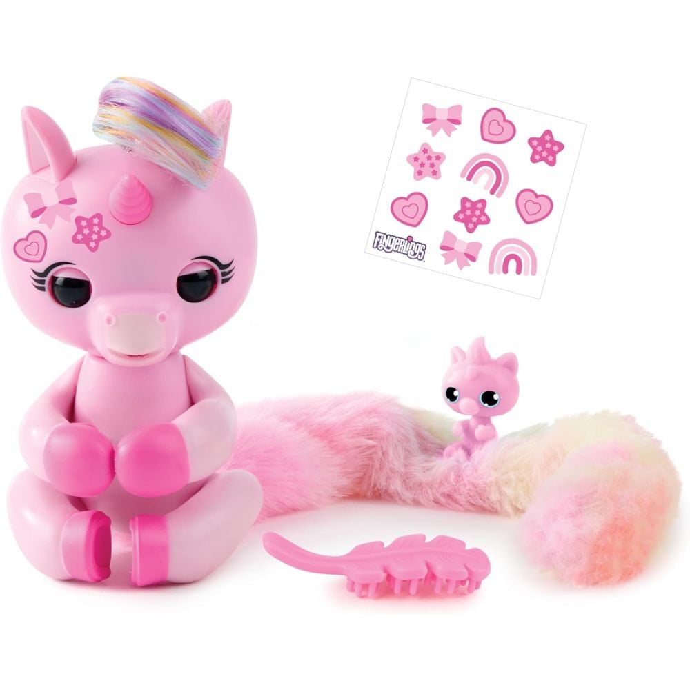 Jucarie interactiva, Fingerlings, Snuggle Tails, Evie